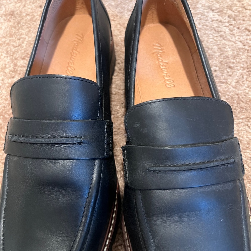 Madewell Women's Black Leather Loafers